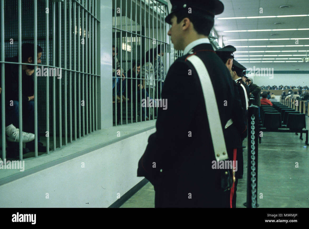 Maxiprocesso di Palermo für Mafia Verbrechen Stockfoto