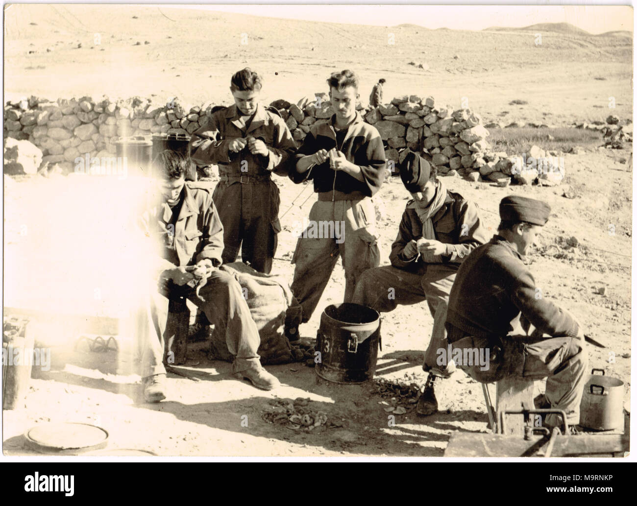 Fotografisches Tagebuch eines jungen französischen Soldaten in Marokko Stockfoto