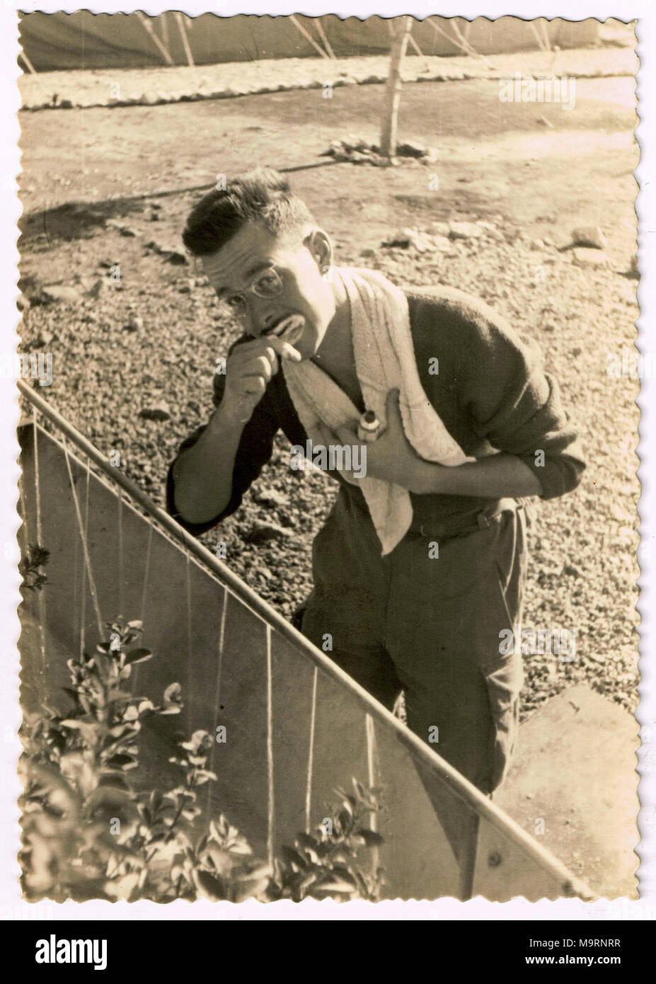 Fotografisches Tagebuch eines jungen französischen Soldaten in Marokko Stockfoto