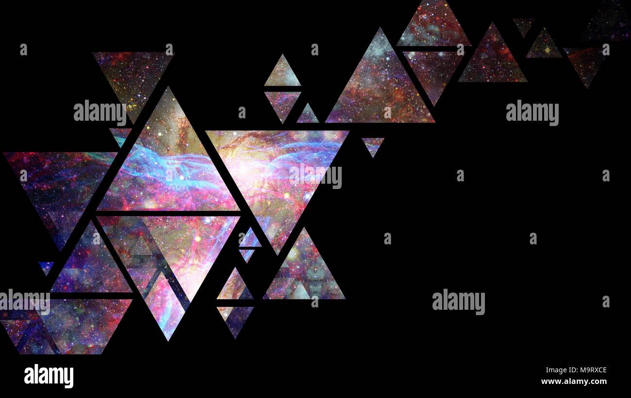 Abstrakte galaxy geometrischen Hintergrund. Elemente dieses Bild von der NASA eingerichtet. Stockfoto