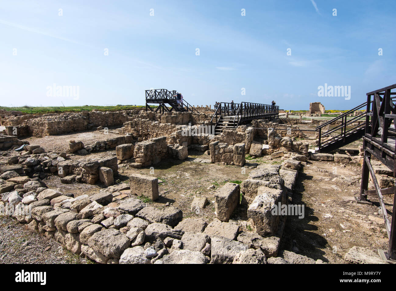 Der Archäologische Park Paphos Zypern Stockfoto