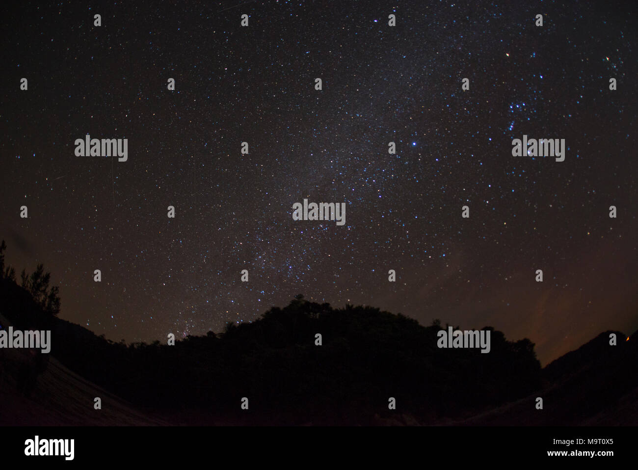 Nachthimmel, Kudat, Sabah, Malaysia, Borneo, Stockfoto