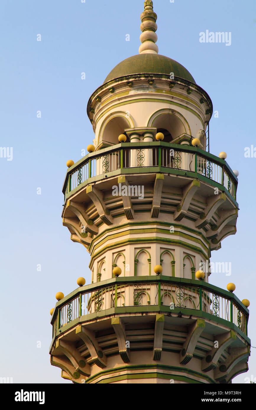 Myanmar, Yangon, Jamah Surti sunnitische Moschee, Stockfoto