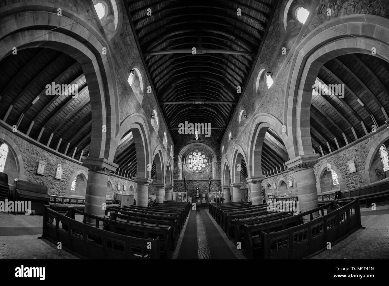 St. Mary's Parish Church 1873, Betws-y-Coed, Conwy, Wales, Großbritannien Großbritannien Stockfoto