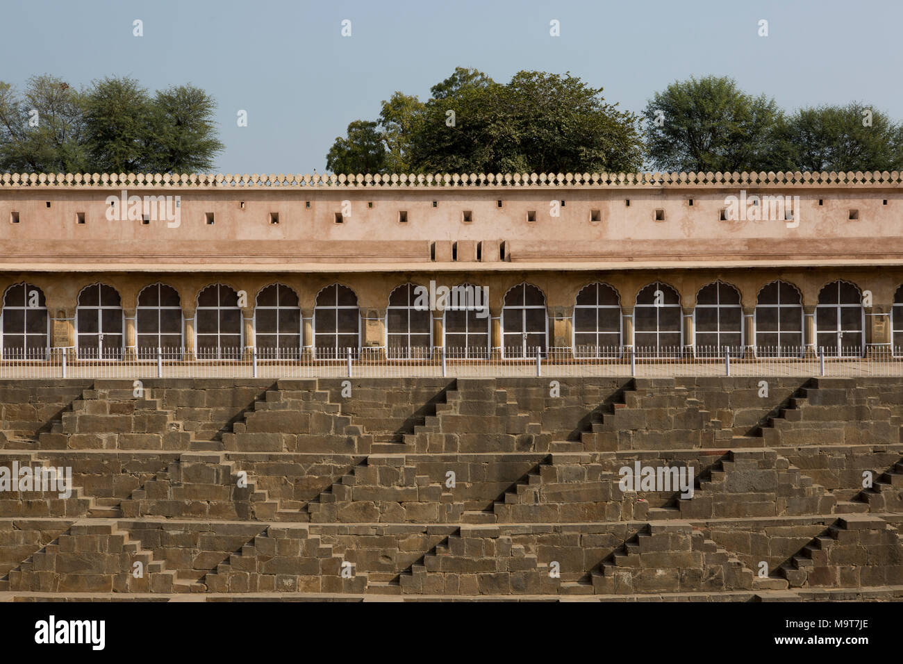 Chand Baori stepwell Dausa Stockfoto