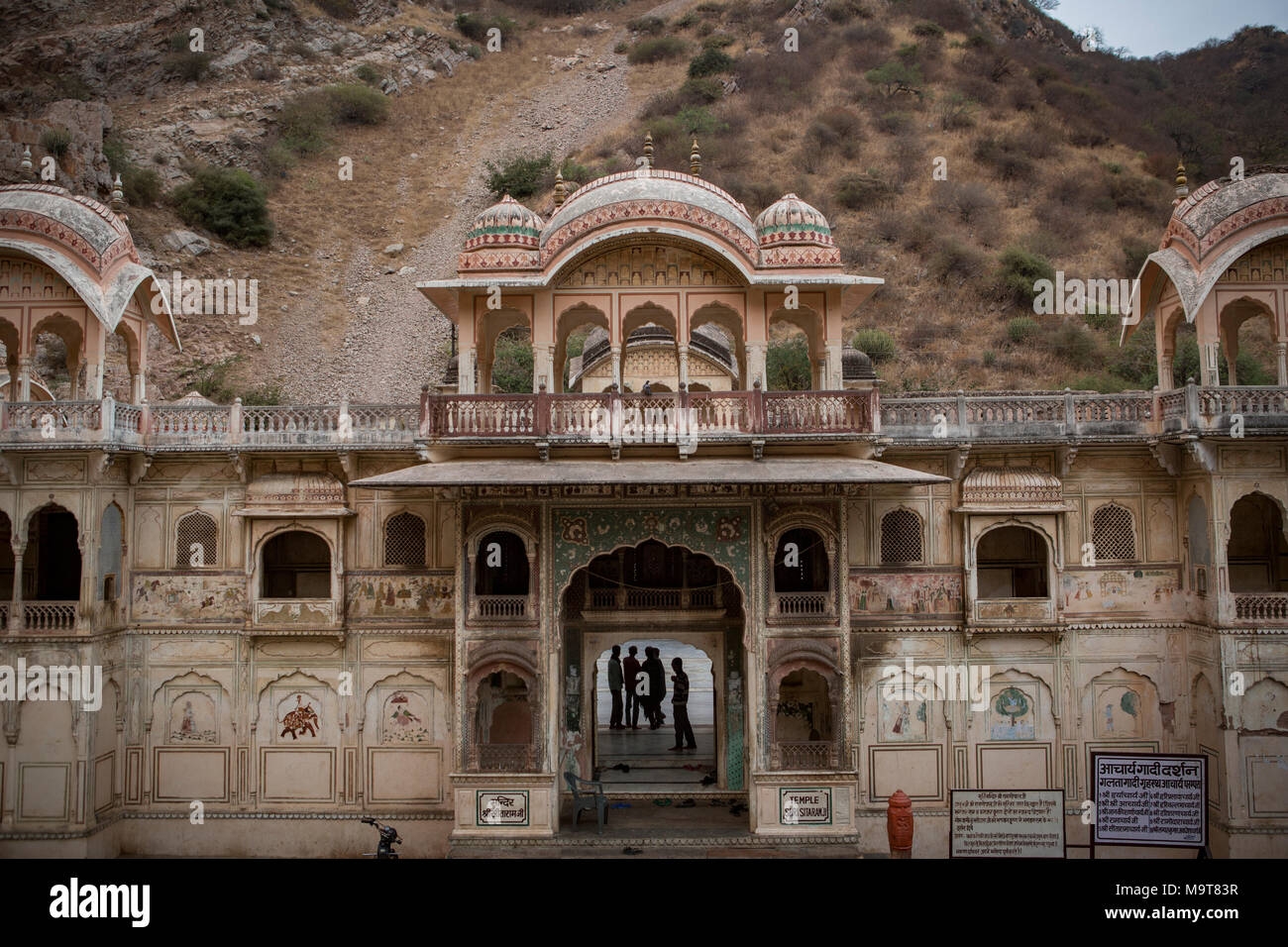 Galta Affe Palace / Tempel - Jaipur, Rajasthan, Indien Stockfoto