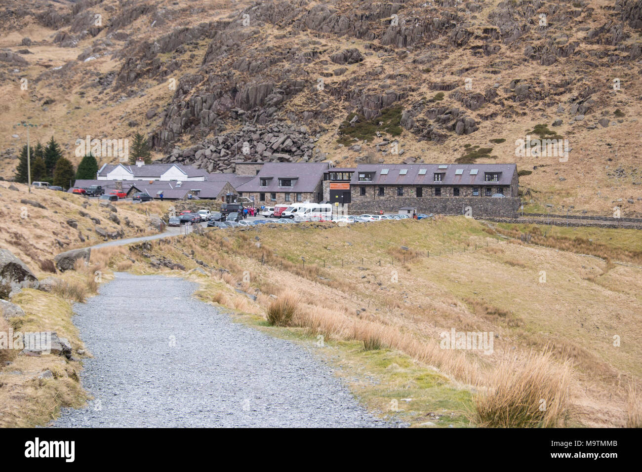 Pen-Y-Pass Jugendherberge, Snowdonia, North Wales, UK Stockfoto