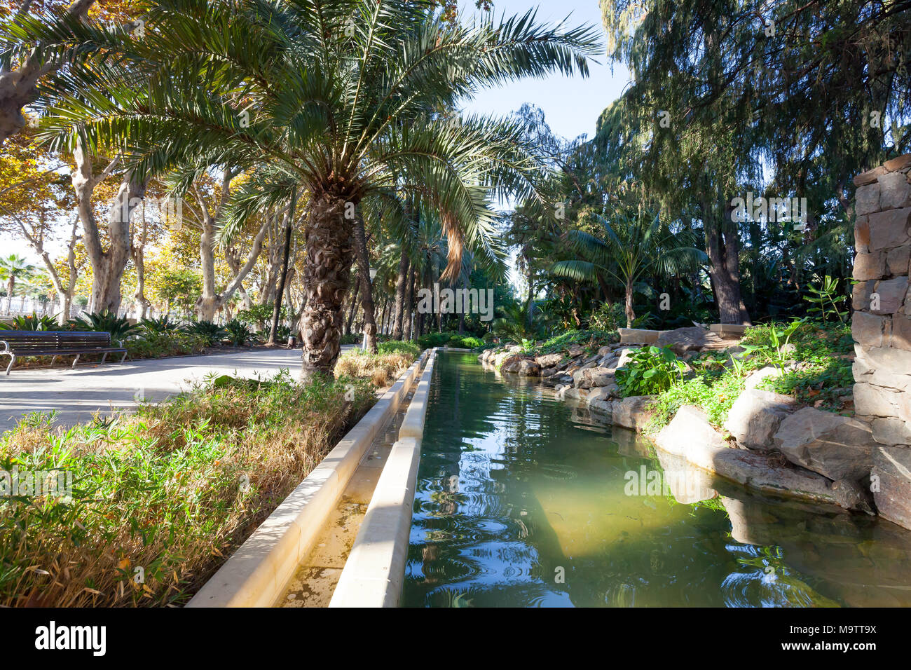 Parque de Málaga Stockfoto