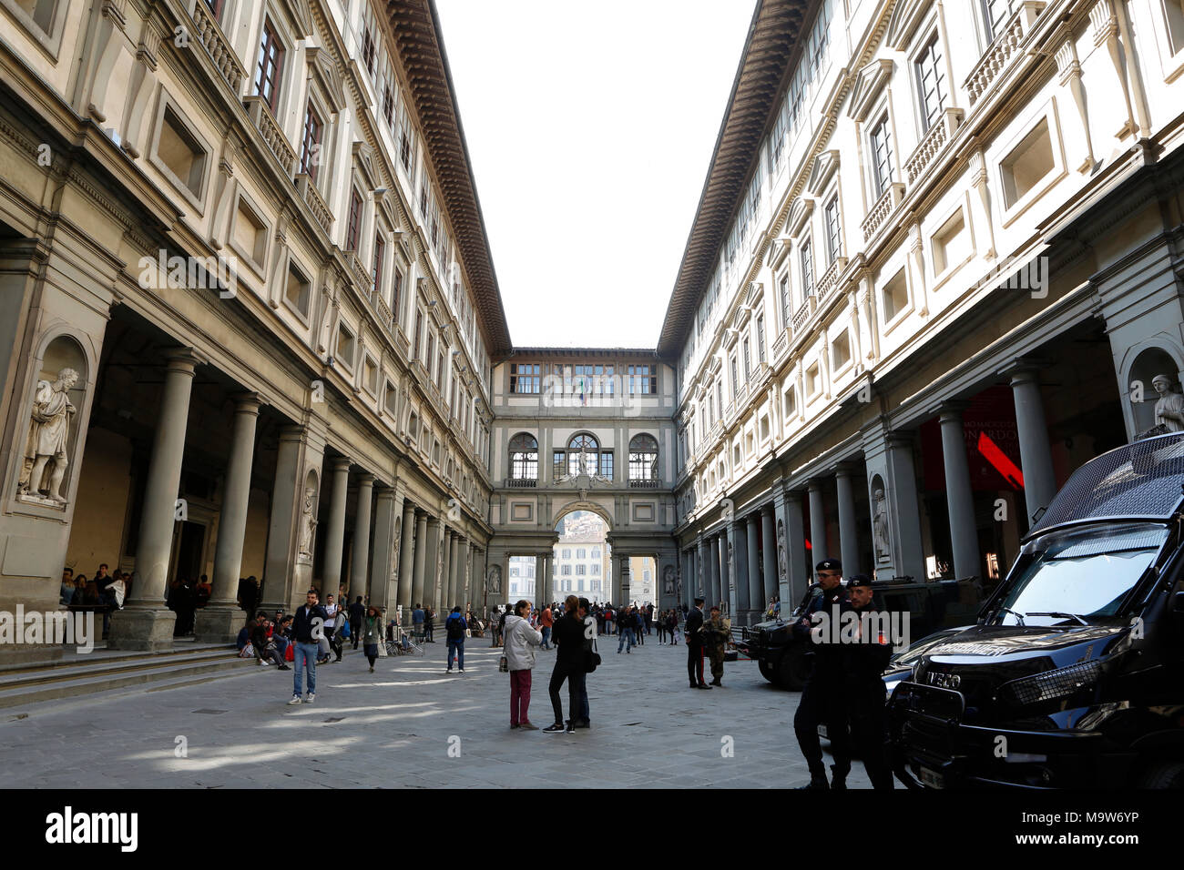 Galerie der Uffizien, Florenz, Italien Stockfoto