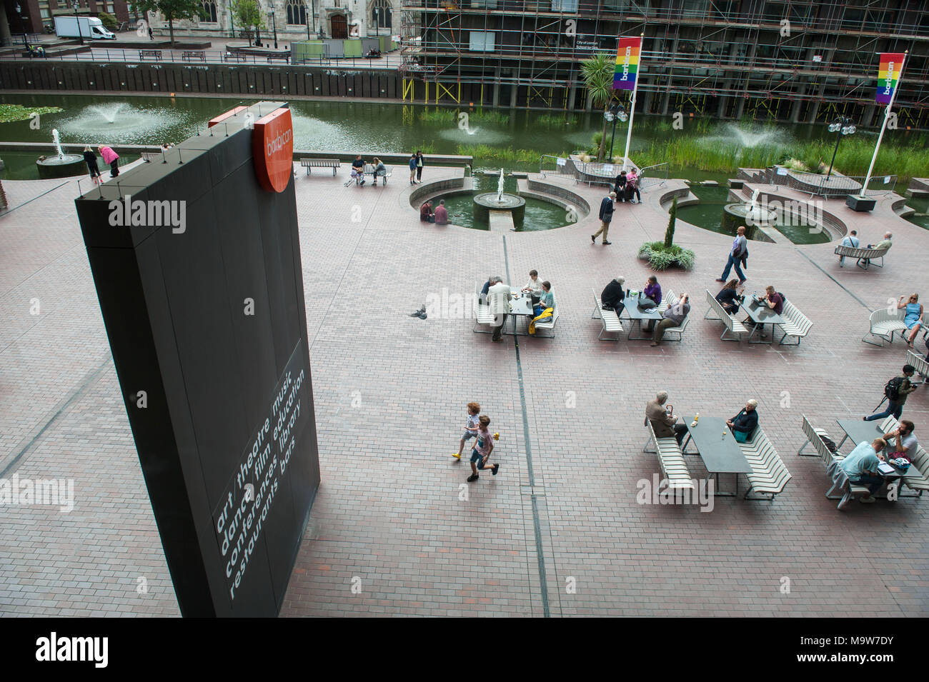 London. Barbican Centre. Vereinigtes Königreich. Stockfoto
