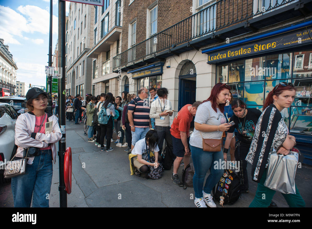 London. London Beatles Store, Baker St. Vereinigtes Königreich Stockfoto