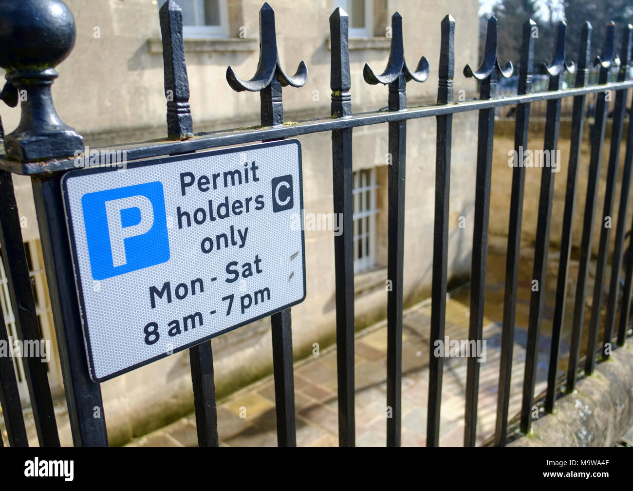 Parkplatz in Somerset Bath, England Großbritannien Stockfoto
