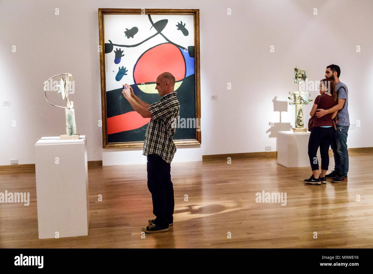 Buenos Aires Argentinien,Recoleta,Museo Nacional de Bellas Artes Kunstmuseum,innen,Ausstellungsausstellung Sammlung Skulptur,Malerei,Joan Miro,m Stockfoto