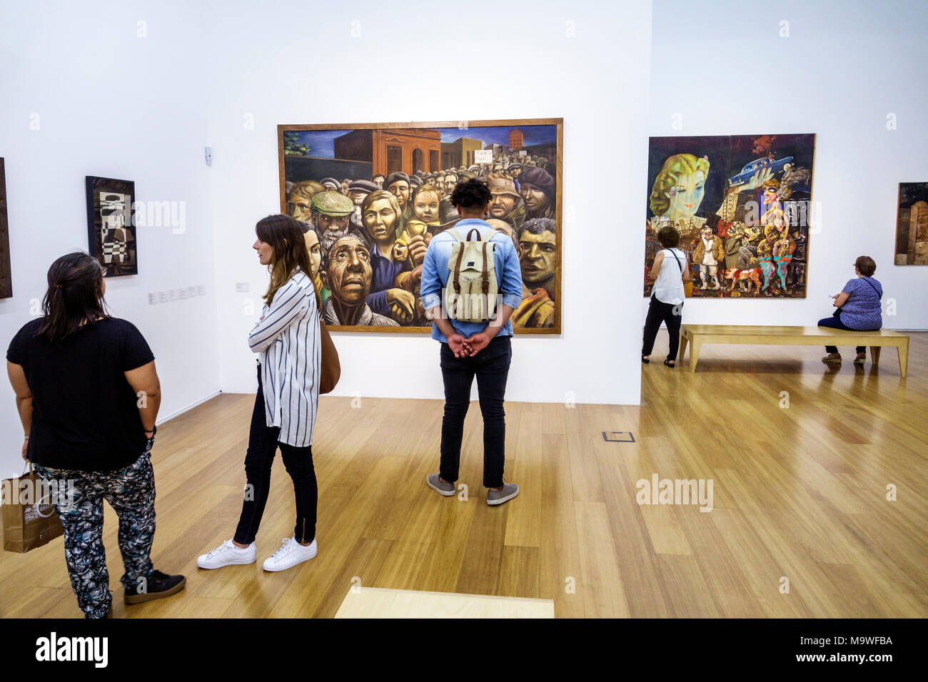 Buenos Aires Argentinien,Buenos Aires Latin American Art Museum MALBA Museo de Arte Latinoamericano,innen,Ausstellungssammlung,collec Stockfoto