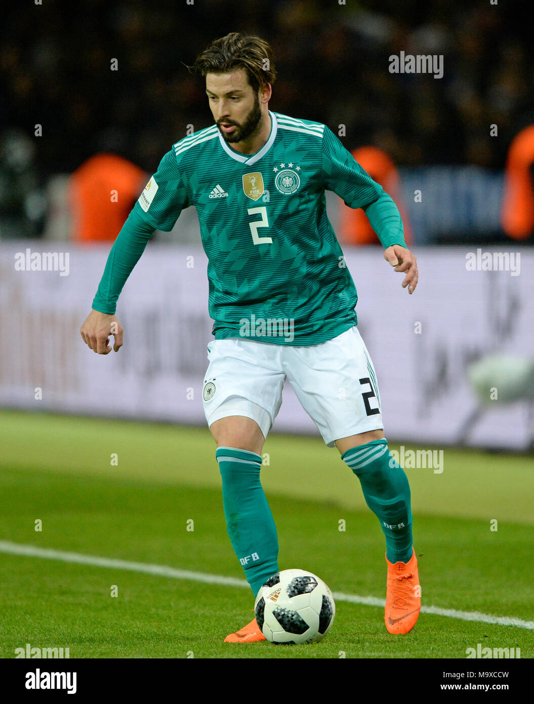 Marvin PLATTENHARDT (GER), Fussball Laenderspiel, Freundschaftsspiel, Deutschland (GER) - Brasilien (BRA) 0:1, am 27.03.2018 in Berlin/Deutschland. | Verwendung weltweit Stockfoto