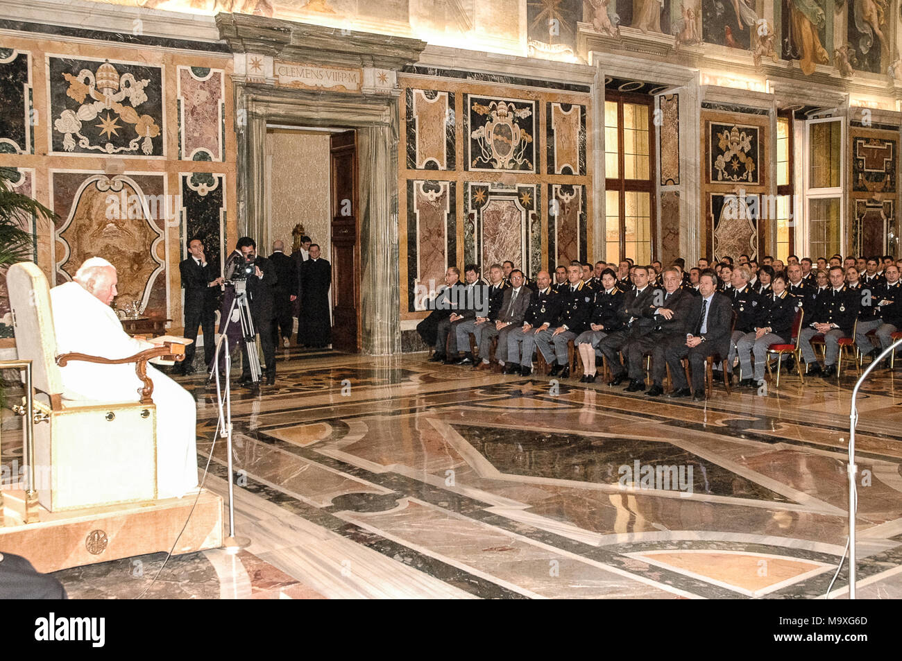 Vatikan Vatikanstadt Anhörung von Johannes Paul II. an die dritte Hütte von Raphael Stockfoto