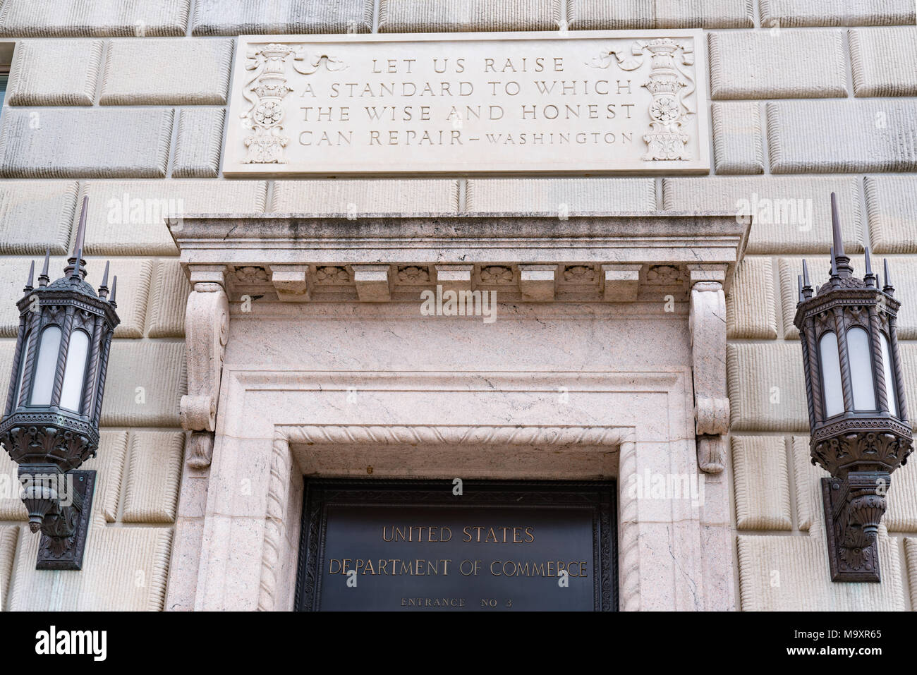 WASHINGTON, DC - 14. MÄRZ 2018: Department of Commerce in Washington, DC Stockfoto