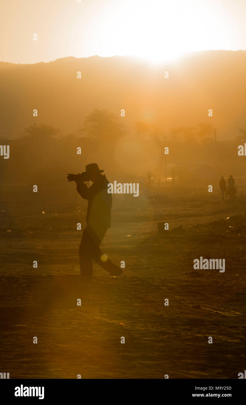 Reisen und Outdoor Fotograf Stockfoto