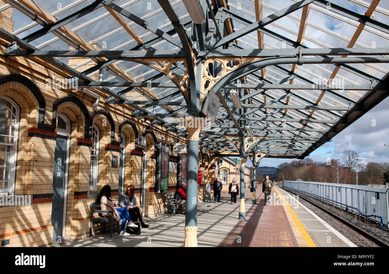 Dundalk Clarke Station, benannt nach Thomas Clarke, Erstunterzeichner des Irischen Erklärung der Unabhängigkeit im Jahre 1916 Ostern Steigen; Dublin, Belfast Stockfoto