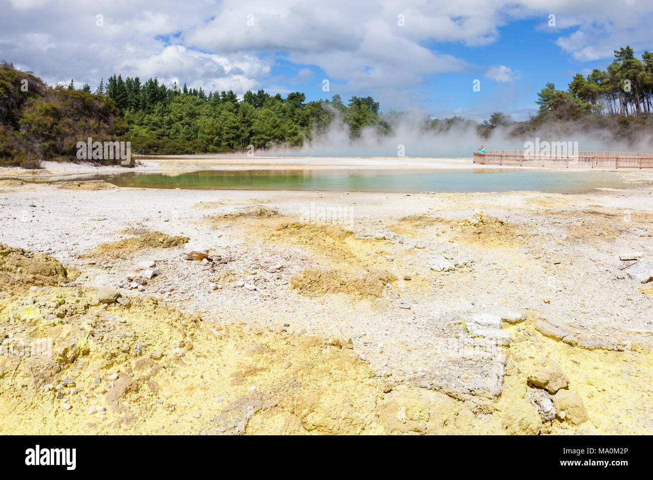 Neuseeland Wai-o-Tapu Thermal Wonderland der Champagne Pool, waiotapu rotorua Neuseeland Neuseeland Rotorua Waiotapu Stockfoto