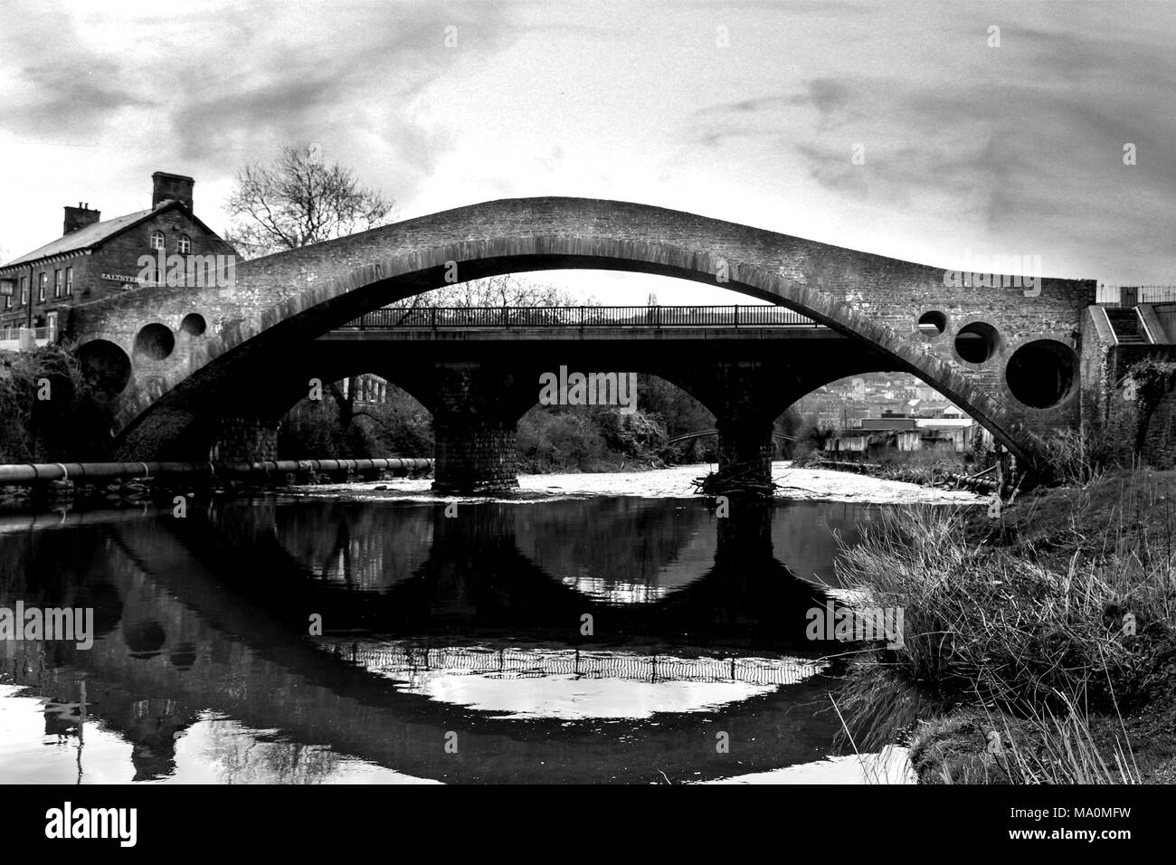 Pontypridd Brücke Stockfoto