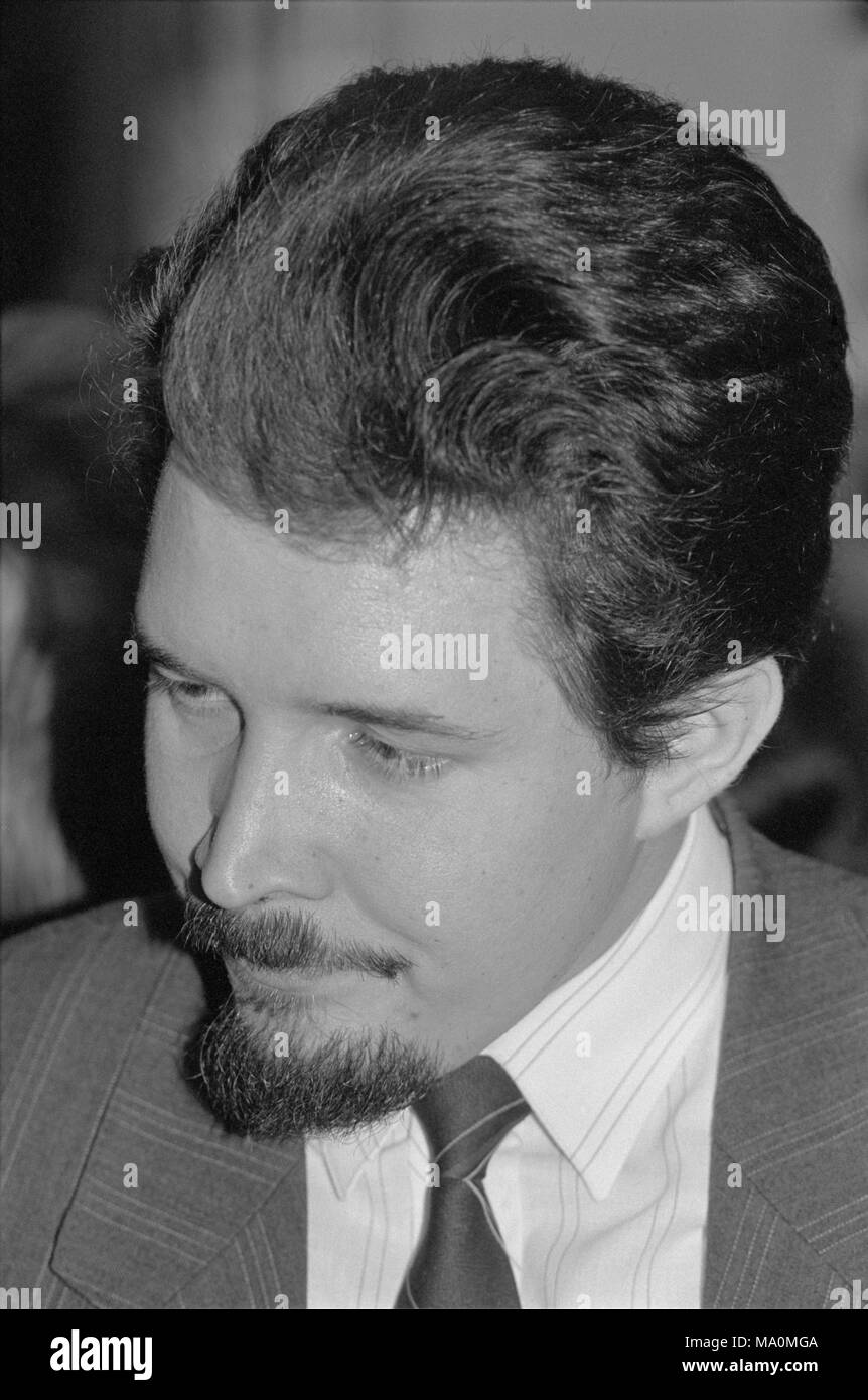 Moskau, Russland - 28. März 1991: Der stellvertretende der Russischen SFSR Baburin Sergej Nikolajewitsch bei 3d Der außerordentliche Kongress der Volksdeputierten der russischen RSFSR. Stockfoto