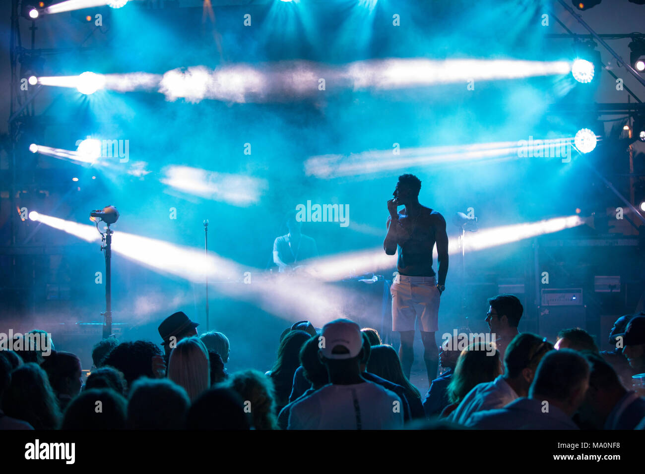 Aidan Coker führt während der Musikmesse 2017, Cannes, Frankreich, 7. Juni 2017 Stockfoto