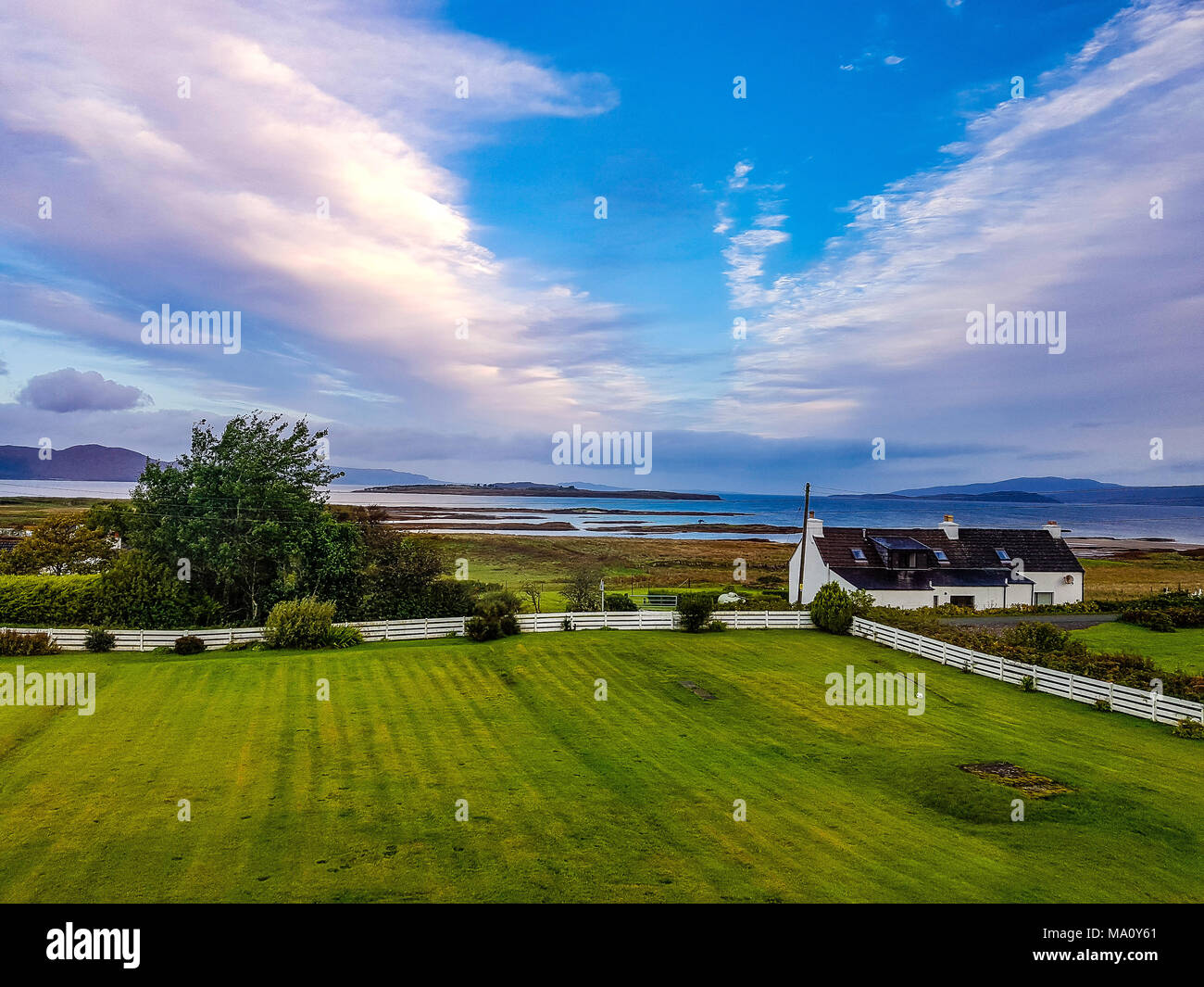 Landschaft in Isle of Skye schönen Himmel Stockfoto