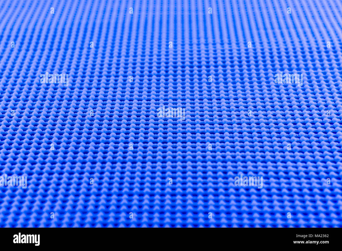 Detail der Blauen texturierte rutschfeste Matte Stockfoto