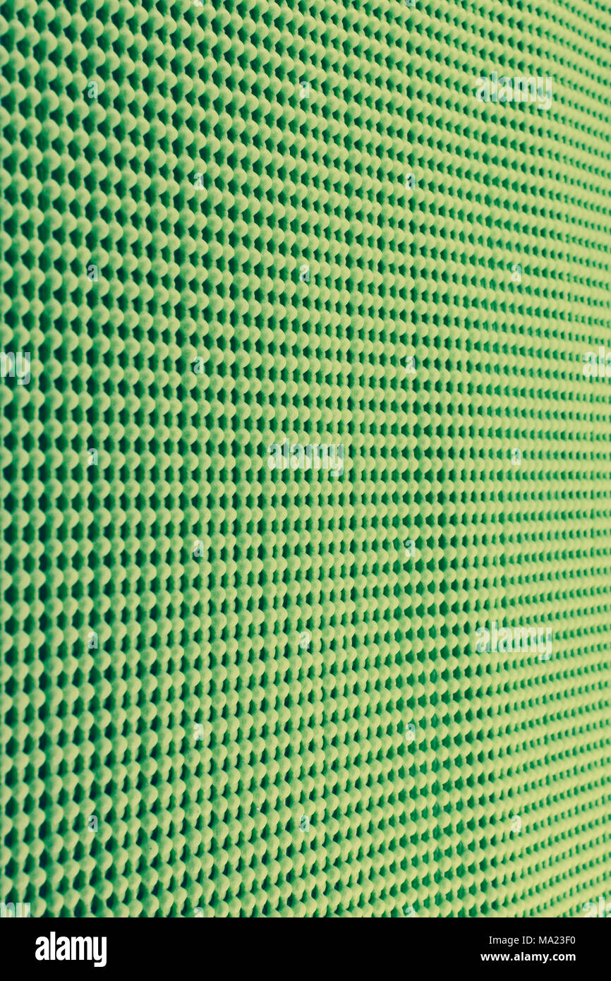 Detail grün Strukturierte rutschfeste Matte Stockfoto