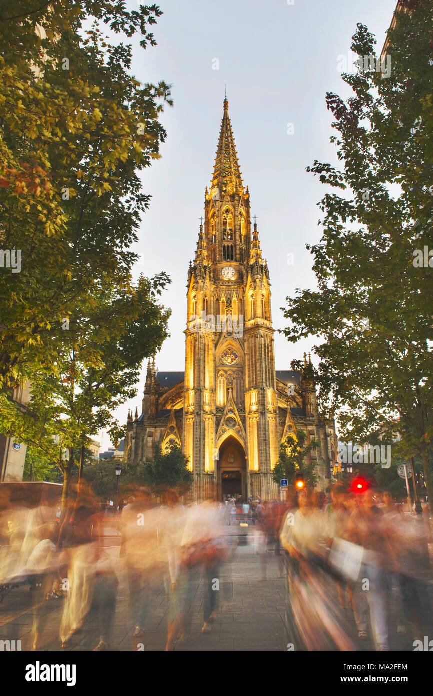 Die Kathedrale Buen Pastor, San Sebastián, Spanien Stockfoto