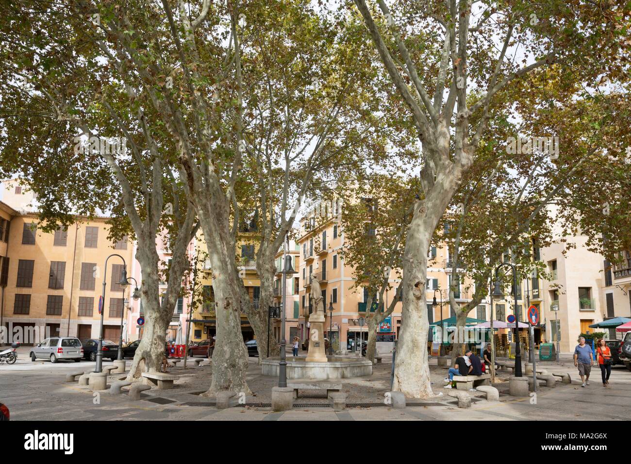 Placa Drassanes, Palma de Mallorca Stockfoto