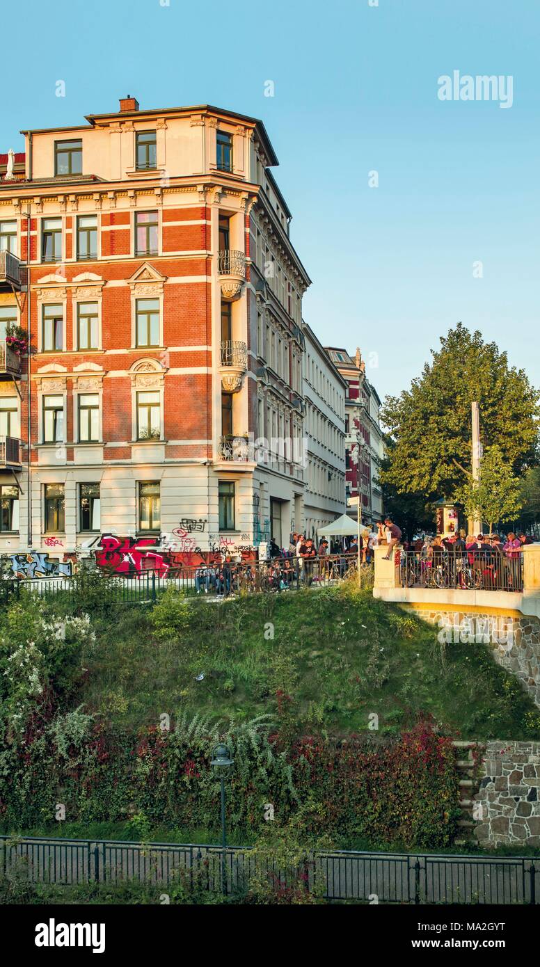 Der Stadtteil Lindenau in Leipzig, Deutschland Stockfoto