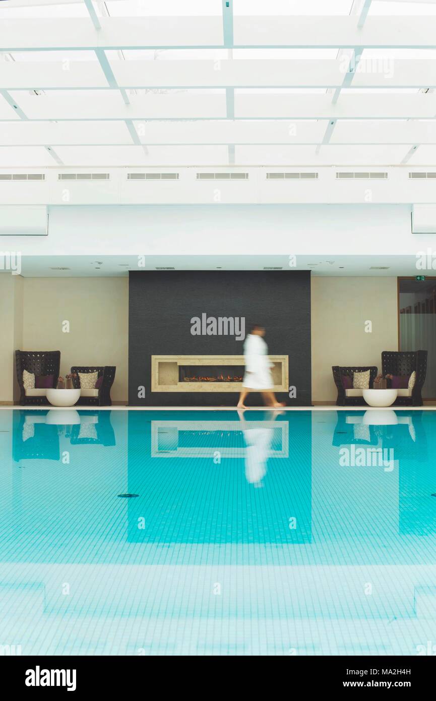 Der Pool des Hotel Severin Resort & Spa in Keitum auf Sylt, Deutschland Stockfoto