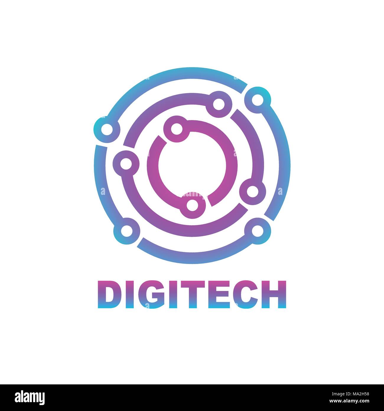 Sphäre abstract Vector Logo Vorlage. Business Technology Kreissymbol. Stock Vektor