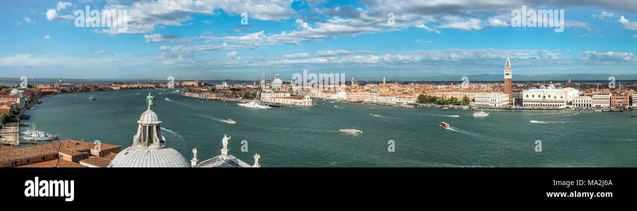 Einen Panoramablick auf Venedig, Italien Stockfoto