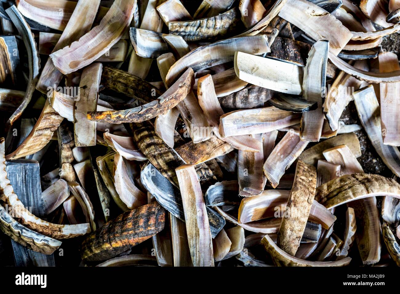 Messer Messer griffen in einer italienischen Fabrik Stockfoto