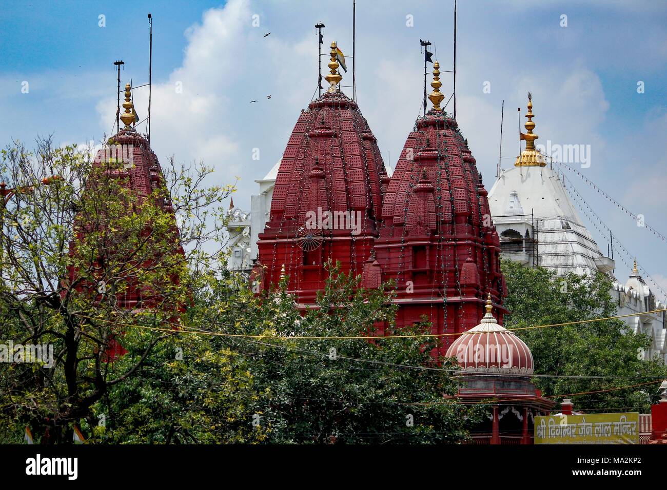 Eine indische Tempel in Old Delhi Stockfoto