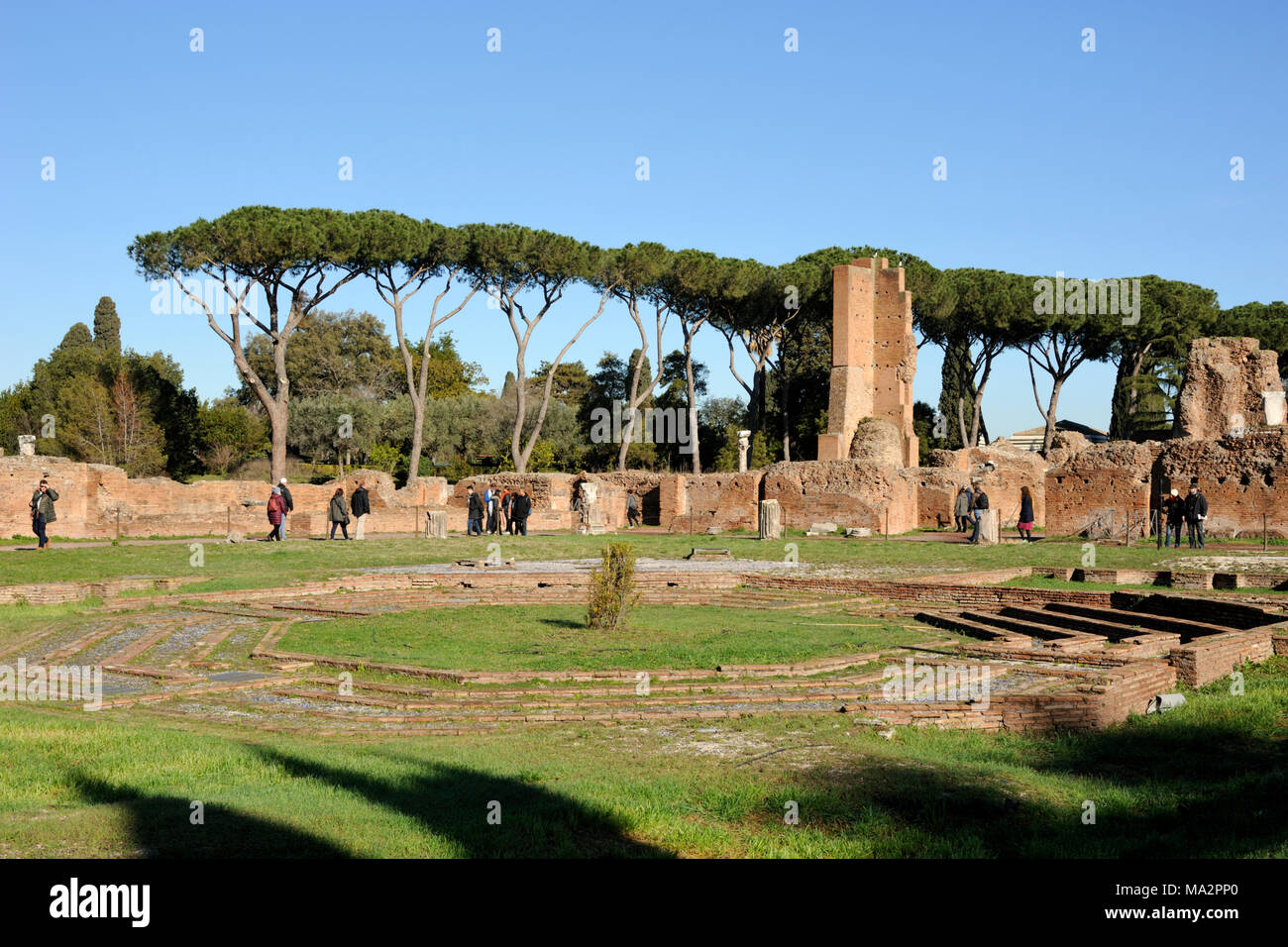 Domus Flavia, Palatin, Rom, Italien Stockfoto