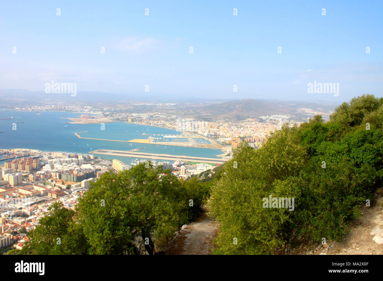 Gibraltar Landschaft Stockfoto