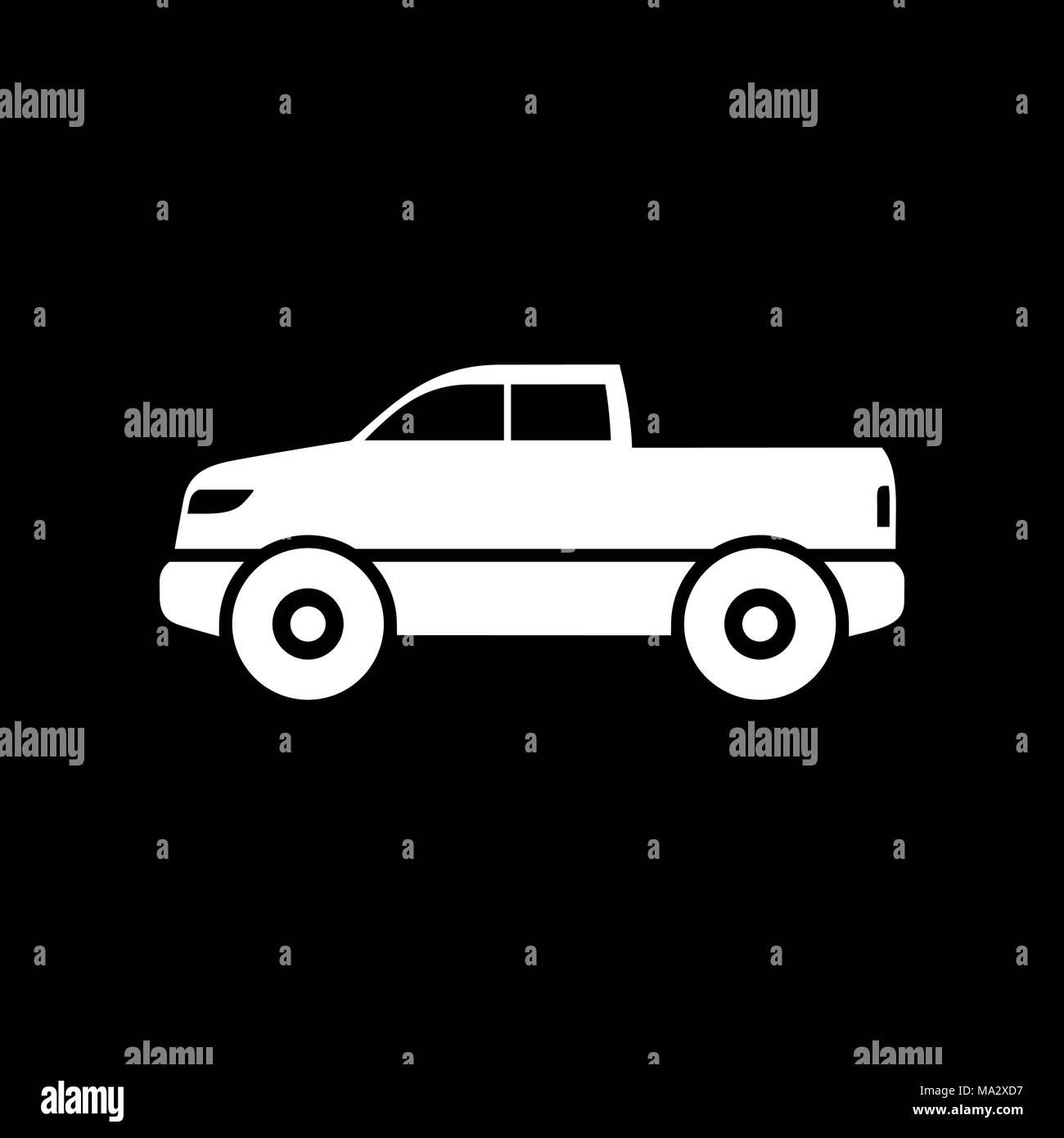 Abholung Symbol einfache flache Vector Illustration. Stock Vektor