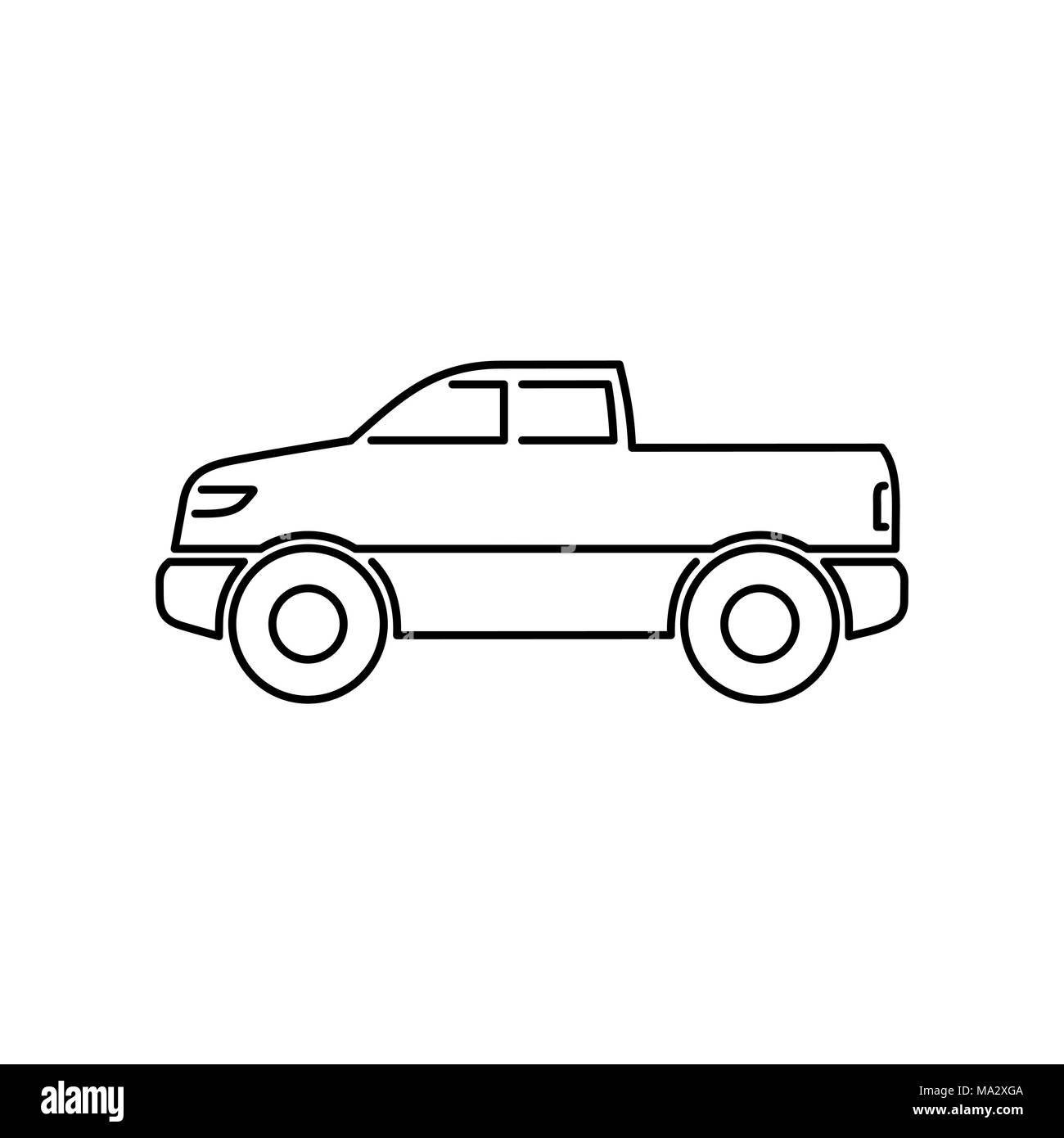 Abholung Symbol einfache flache Vector Illustration. Stock Vektor