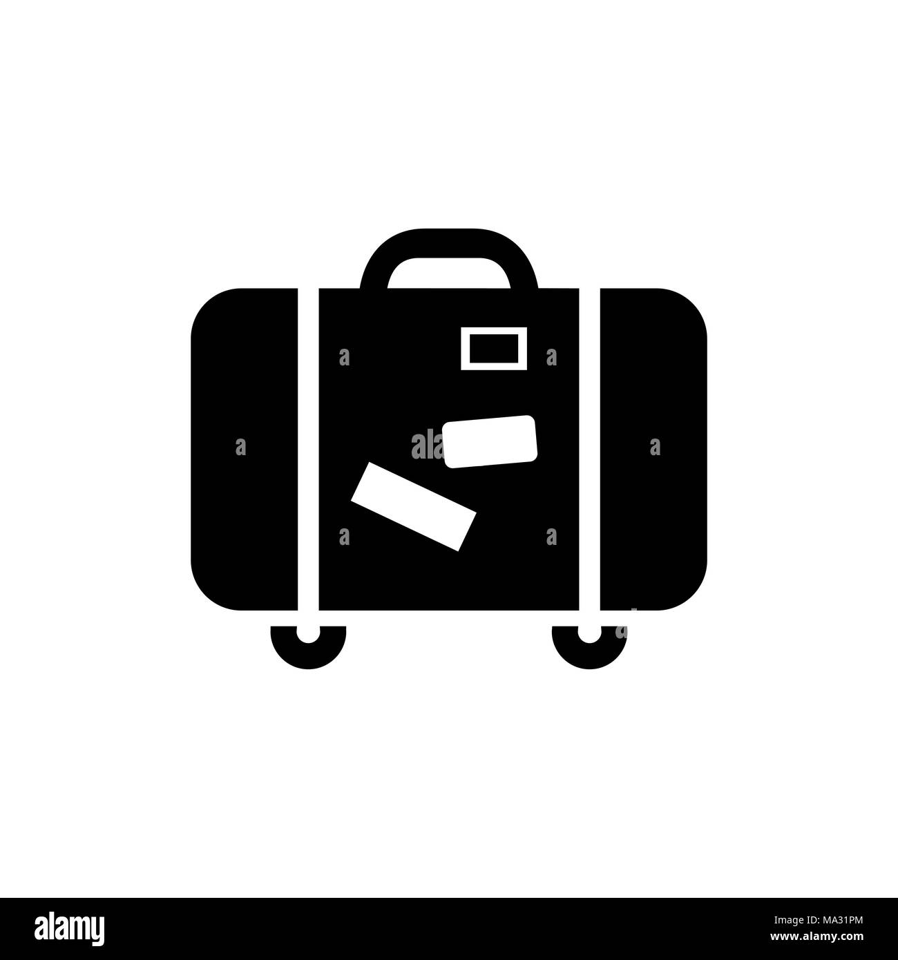 Gepäck das Symbol Einfache Flat Style Vector Illustration. Gepäck Symbol. Stock Vektor