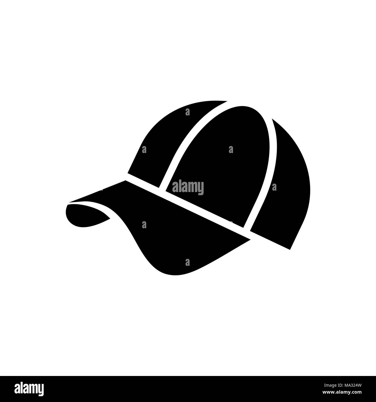 Cap Symbol. Strand und Ferienhäuser Symbol Abbildung. Stock Vektor