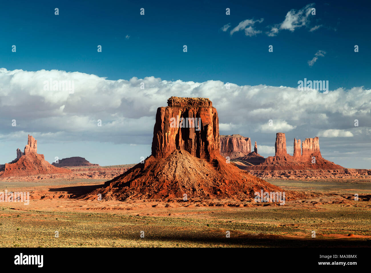 Die fäustlinge Butte in Monument Valley, Arizona, Utah, USA Stockfoto