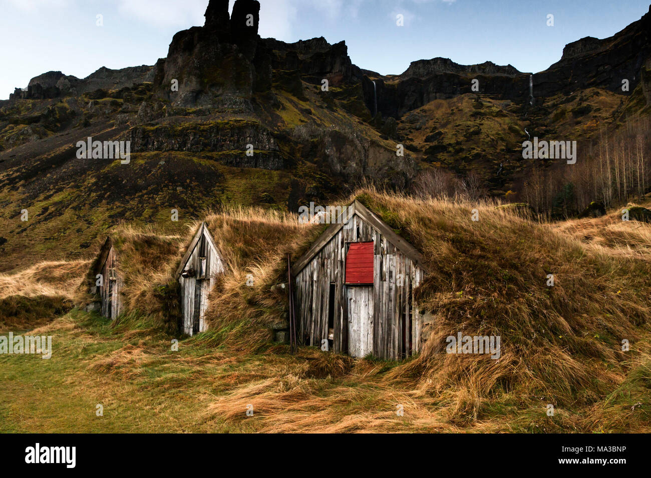 Nupsstadur, Island, Europa Stockfoto