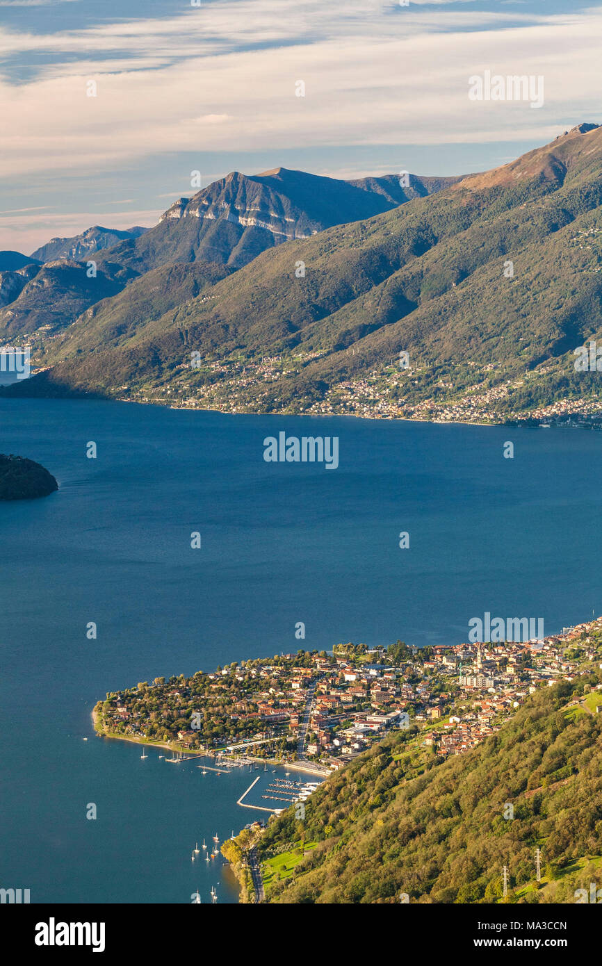 Lombardei, Italien, Provinz Como. Dorf Domaso am Comer See Stockfoto