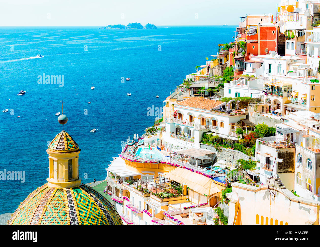 Positano, Amalfi Küste, Italien Stockfoto