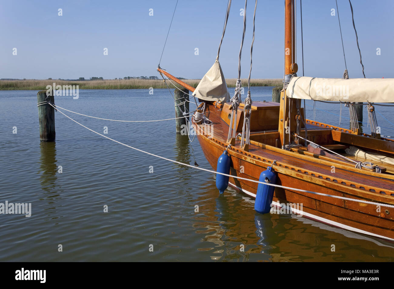 Hafen in der Ostsee spa Zingst, Halbinsel Fischland-Darß-Zingst, Mecklenburg-Vorpommern, Deutschland, Stockfoto