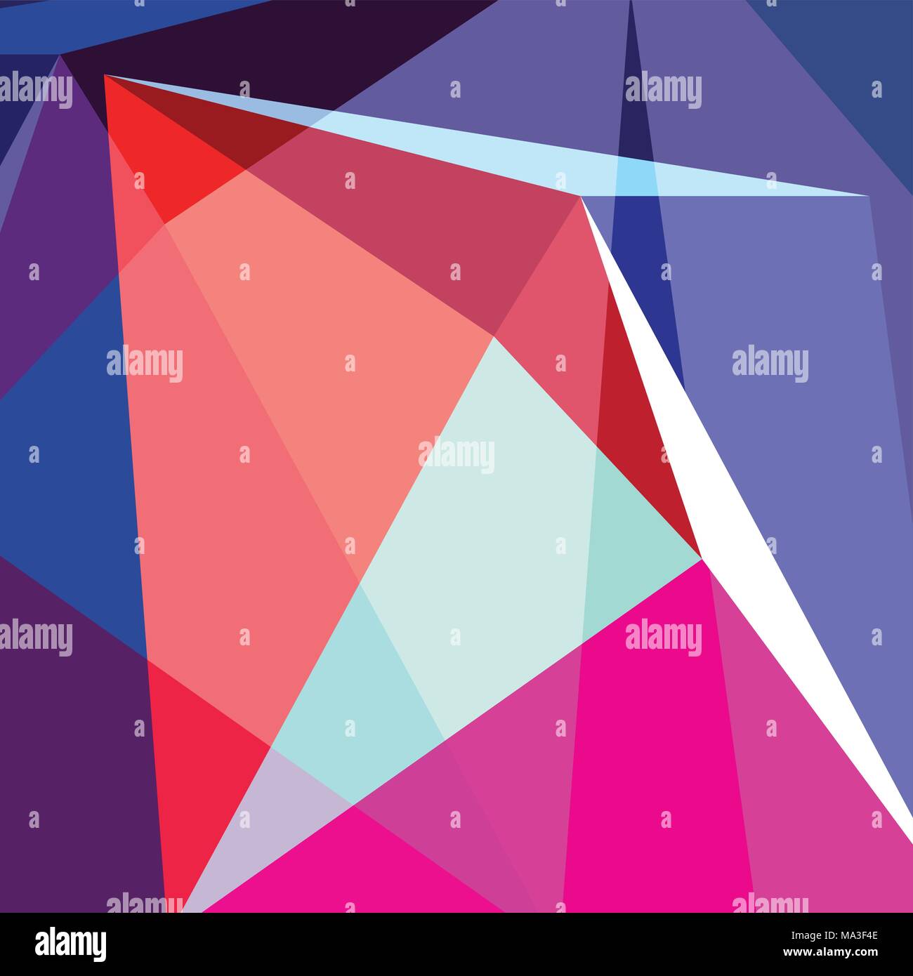 Abstrakte geometrische bunte Hintergrund mit gebrochenen Formen für Design Stock Vektor